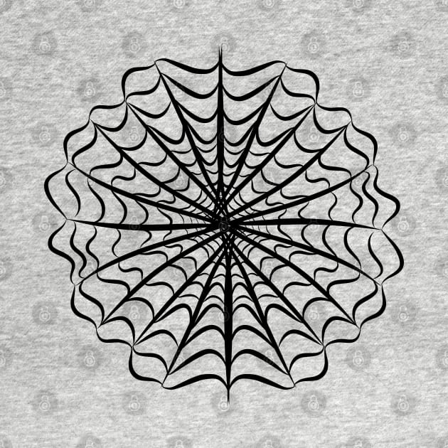 Black Spiderweb Cobweb Cartoon, made by EndlessEmporium by EndlessEmporium